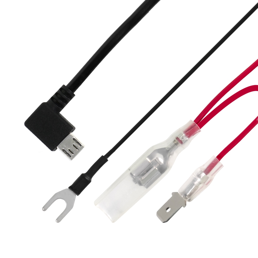 オウルテック製ドライブレコーダー専用 配線回りがすっきりドライブレコーダー電源ケーブル microUSBコネクター miniUSBコネクター 約4m (OWL-DRJC)