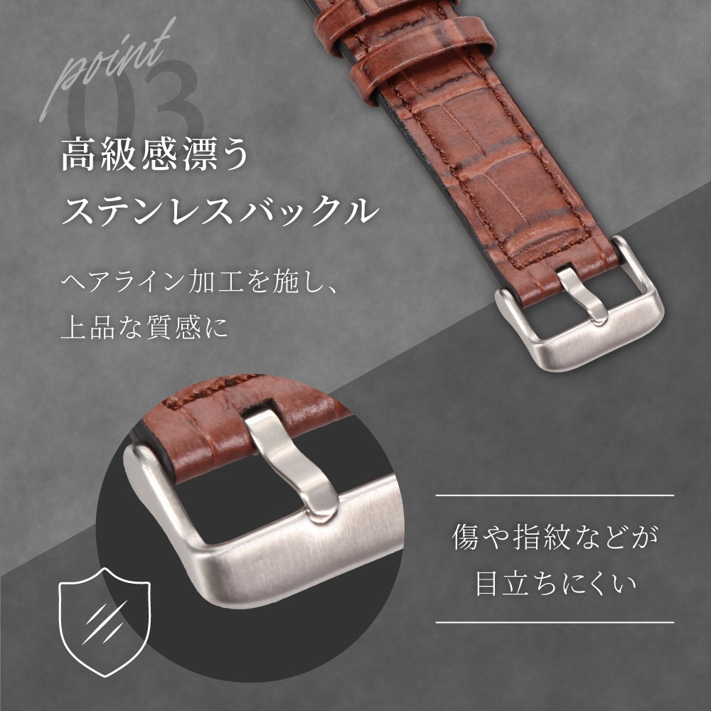 Apple Watch¡Ê42¡¿44¡¿45¡¿46¡¿49mm¡ËÍÑ ¥¯¥í¥³¥À¥¤¥ë¥ì¥¶¡¼¥Ð¥ó¥É VORGAL¡Ê¥ô¥©¥ë¥¬¡¼¥ë¡Ë OWL-AWBLVRG02