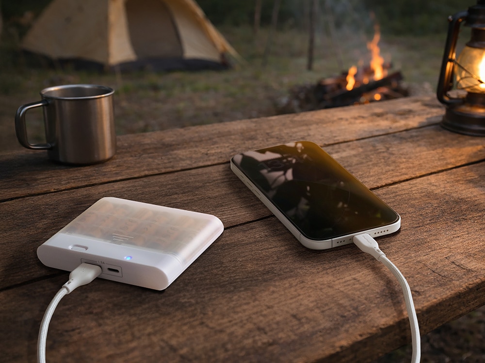 ñ3����6�� USB Type-C��1 USB Type-A��1 �����Ӽ���Х���Хåƥ꡼ OWL-DB6C1A1-WH