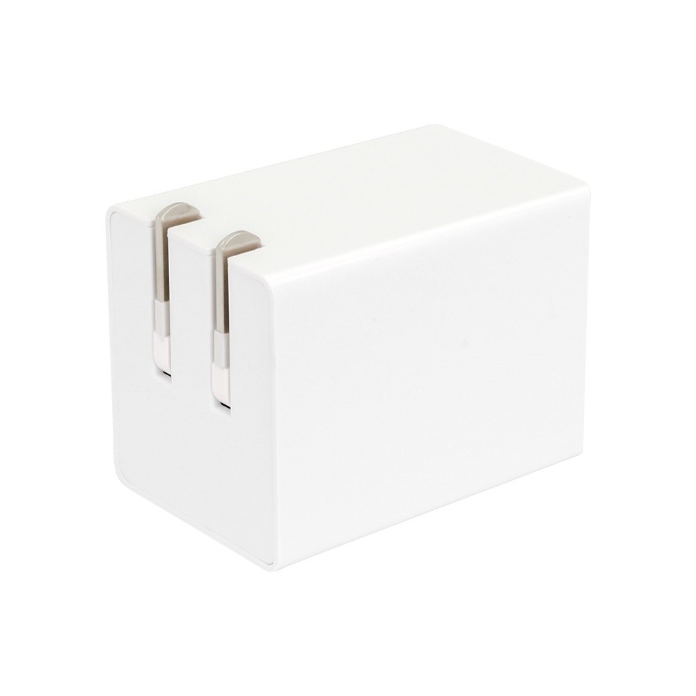 窒化ガリウム採用 2ポートAC充電器 PowerDelivery 30W Type-C + QC18W USB Type-A (OWL-APD48C1A1G)宅C