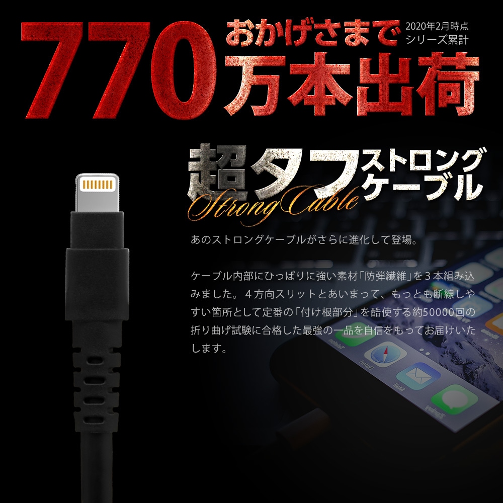 �ڥ����ȥ�åȡ�Ķ���� ���ȥ��� Lightning�����֥� ���֥顼���ȥ��� ���ȥ졼�� �֥�å� 5m ��OWL-CBKLT50��