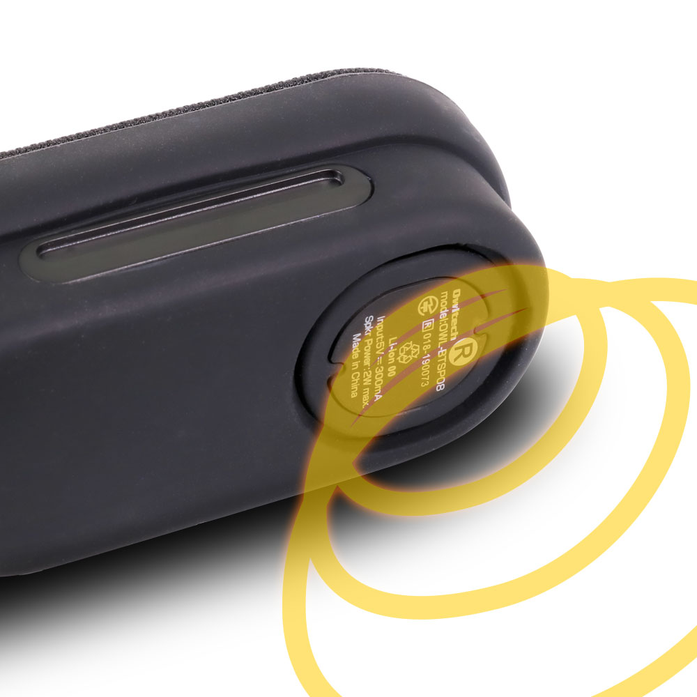 首掛け 防水Bluetoothスピーカー パッシブラジエーター搭載 2WAY