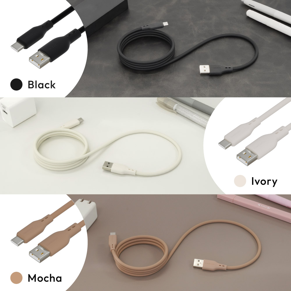 ���餫�����ϤǤޤȤޤ� ����3A���š��ǡ���ž�� USB Type-A to USB Type-C �ޥ��ͥåȥ��ꥳ�󥱡��֥� OEC-CBM3AC