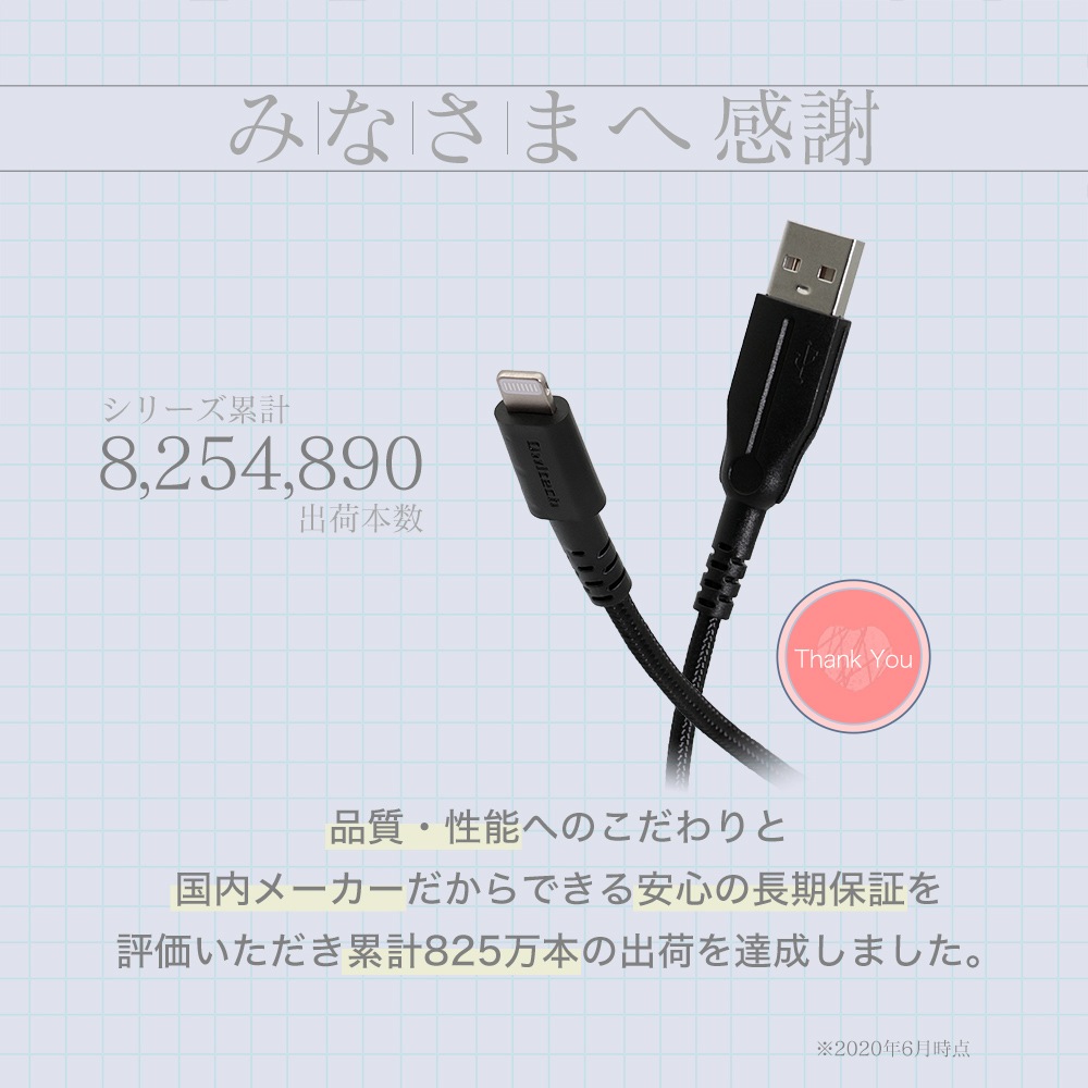 Ķ���ե��ȥ��󥰥����֥� USB Type-A to Lightning 100cm 1m ���ʻ25������ (OWL-CBALA10)