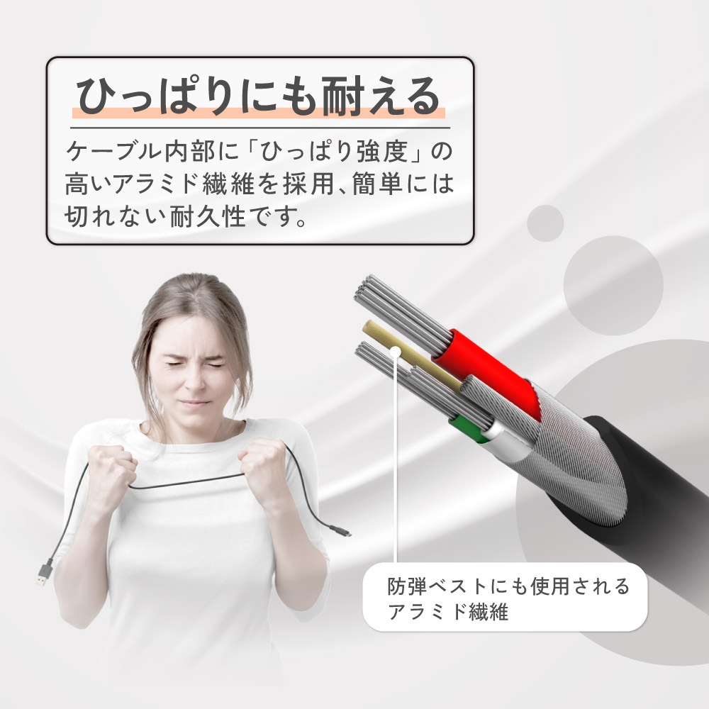 microUSB ���� / �ǡ����̿������֥� 3m 300cm ���餫�������˶���(OWL-CBKMU2SR30)