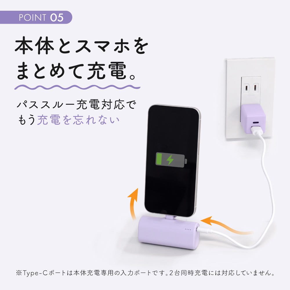  ����ϩ�����5000mAh ����15W���� USB Type-C���ͥ���ľ�ޤ���Х���Хåƥ꡼ OEC-LPB5019CD