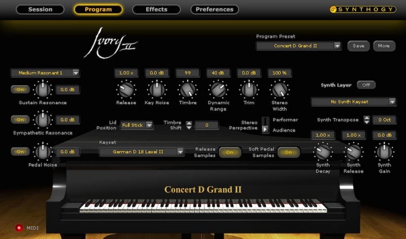 Synthogy Ivory II Grand Pianosdownload