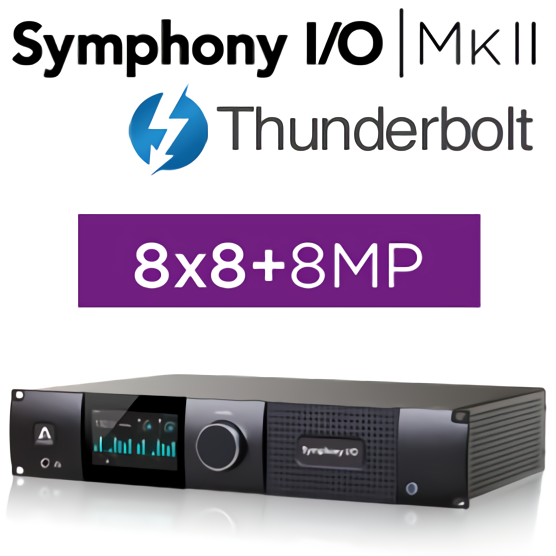 Apogee Symphony I/O MKII Thunderbolt Chassis with 8x8 Analog I/O + 8 Mic Pre Amps + 8x8 AES/OP I/O (Single slot populated)2ǯݾоʡ桼Ͽݾ1ǯɲä1ǯĹݾڡ