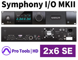 Apogee Symphony I/O MKII PTHD Chassis with 2x6 Analog I/O + 8x8 Optical + AES I/O + 2-Ch S/PDIF