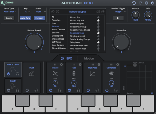 Antares AutoTune EFX+ 10