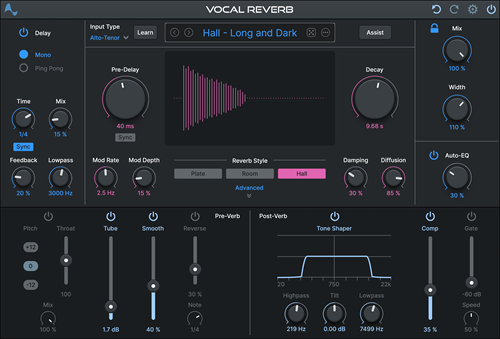 Antares Vocal Reverb