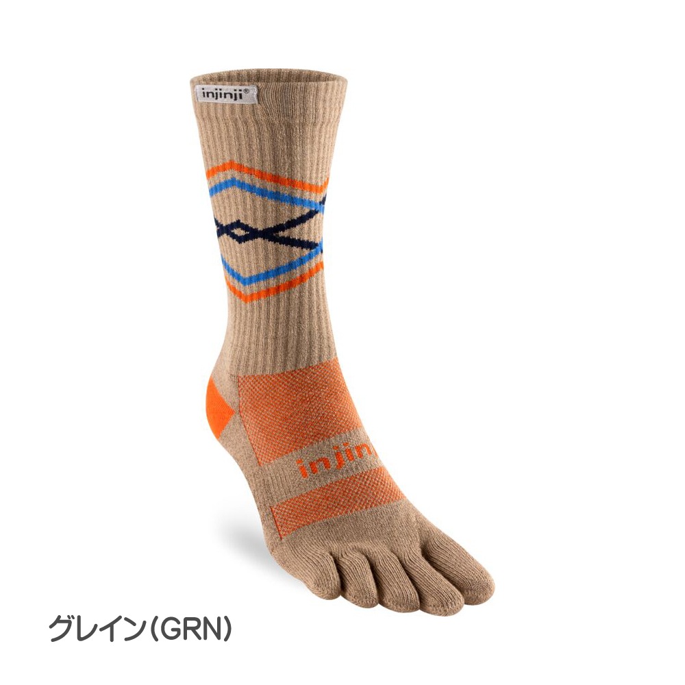 なるページ 10%OFF】injinji(インジンジ)トレイルミッドウェイトクルー 213170
