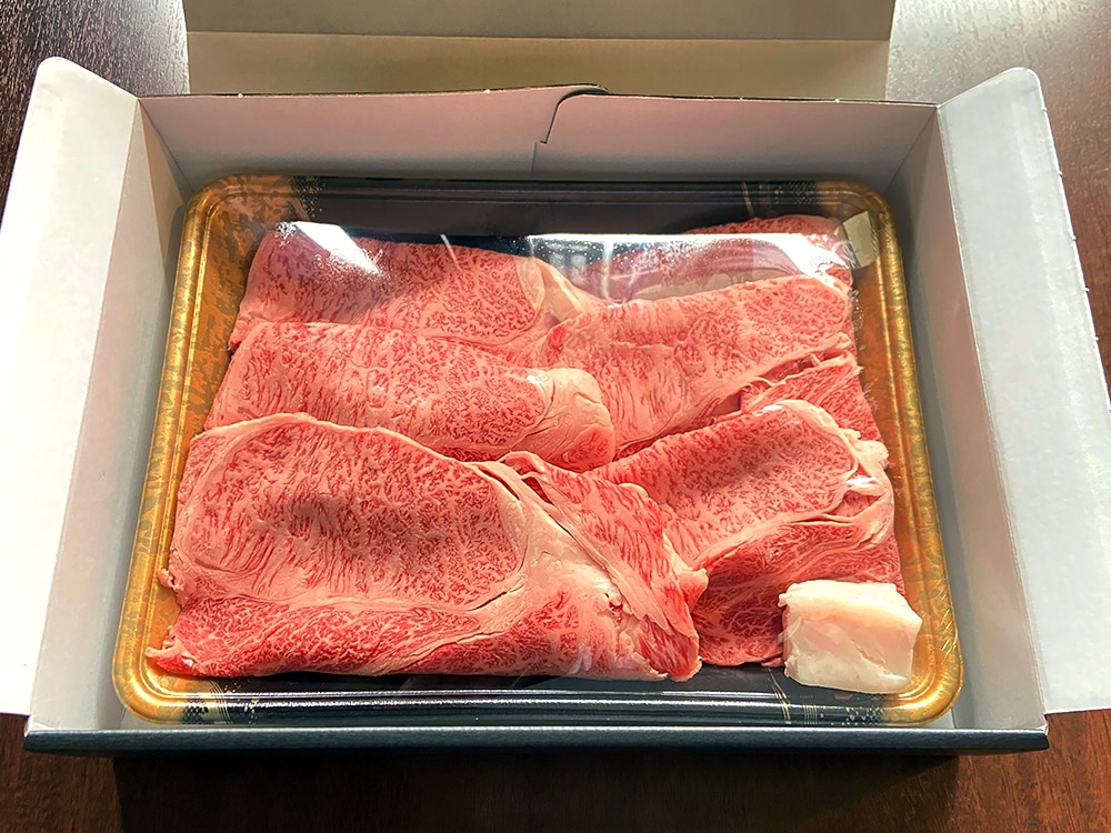 《京都》【京の肉】京都府産黒毛和牛－　上霜降り牛500g（すき焼き・しゃぶしゃぶ用）