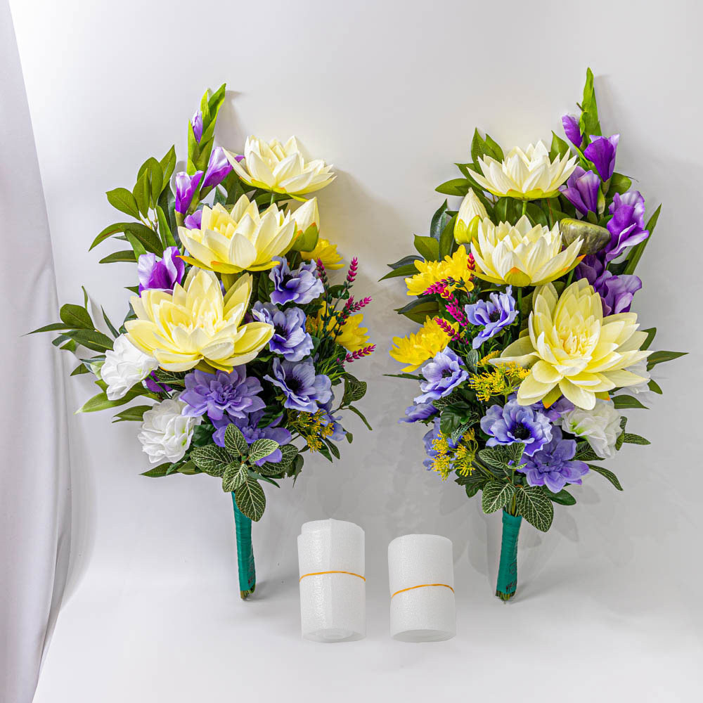 仏花　お供え花　造花　アネモネ 仏花造花【アネモネブルー】アーティフィシャルフラワーお供え