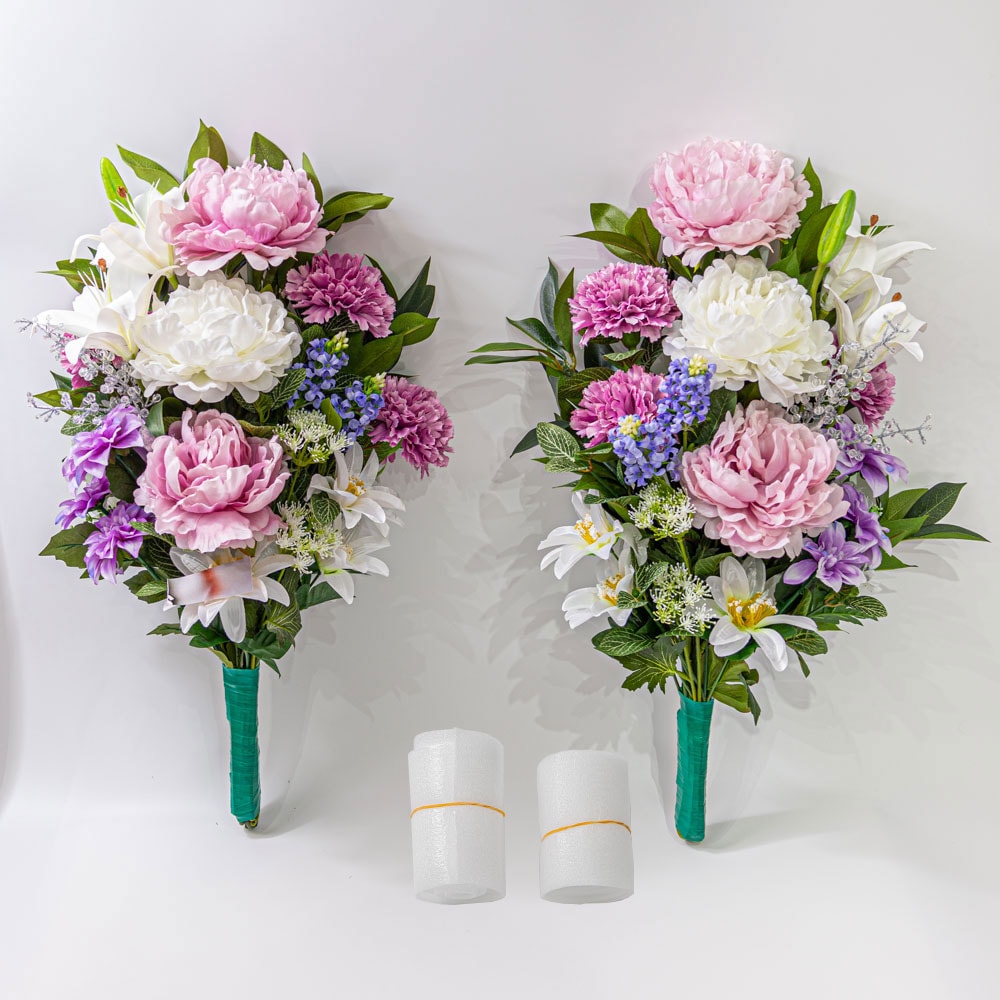 晩香窯　ARITA BANKO　希少品　里帰り品　牡丹文様花瓶　高さ24.5cm 香蘭社 花瓶 ルリ金彩葡萄 有田焼 仏具 磁器製 インテリア 和室 洋室