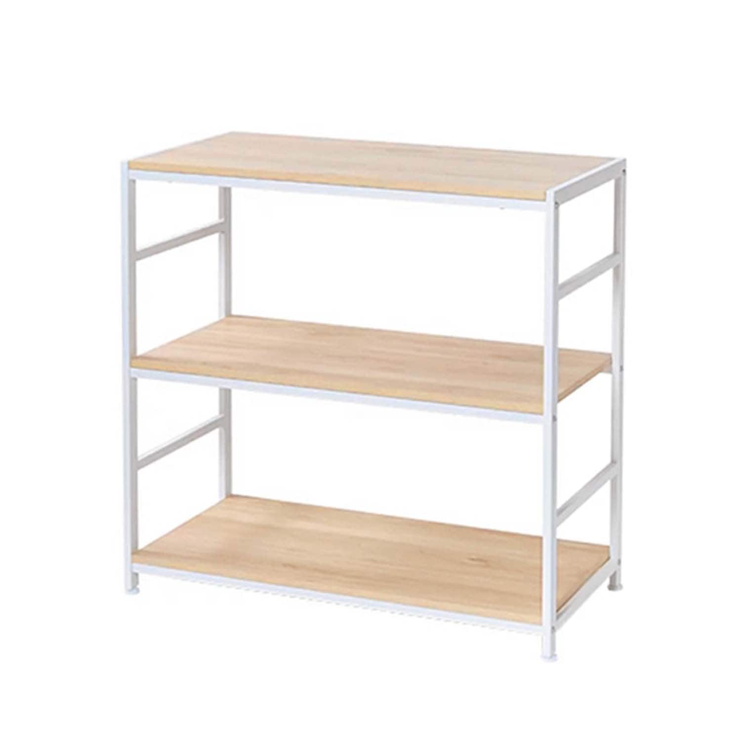 アイアンラック3段 ホワイト WH 8540-85　直送