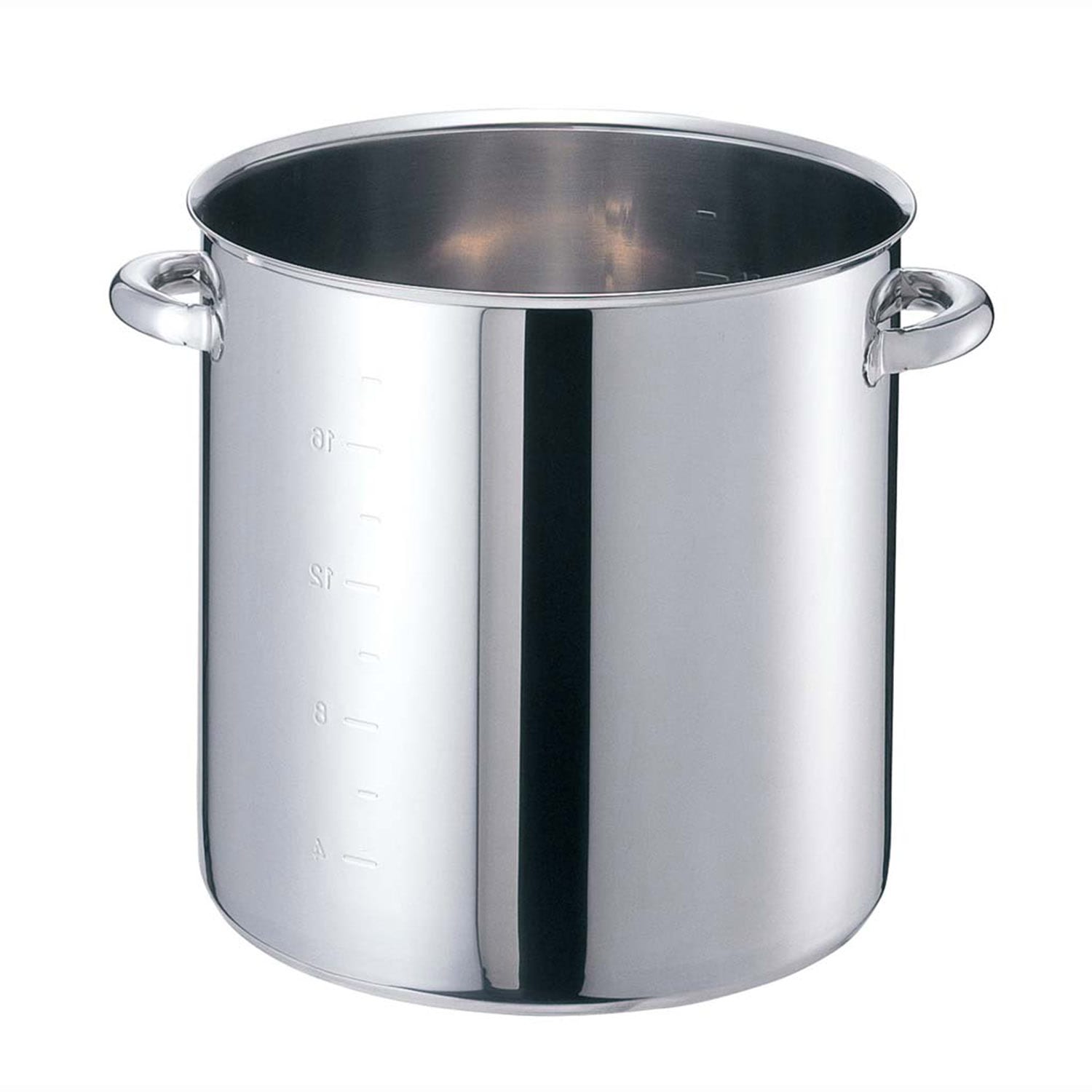 EBM モリブデンジⅡ 寸胴鍋(目盛付)36cm 蓋無　直送