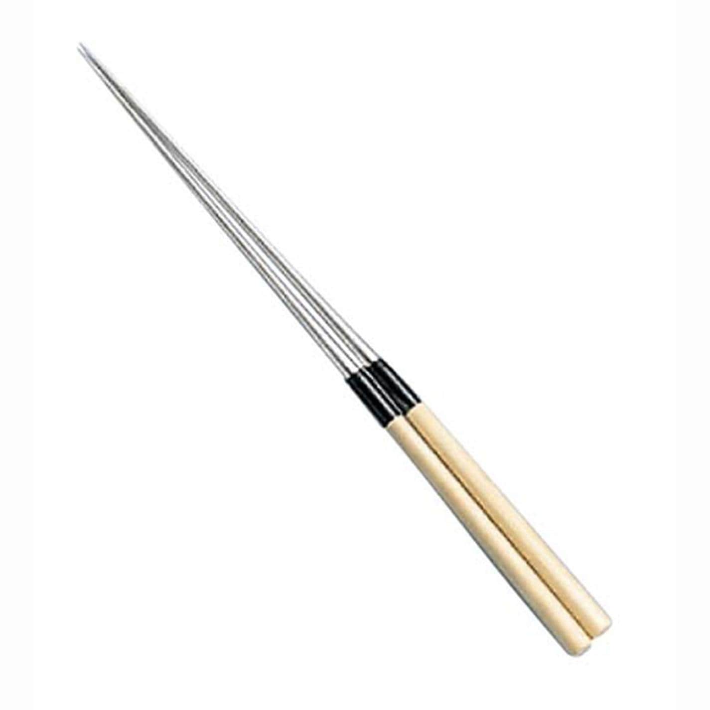 白木柄 盛箸(水牛桂付)16.5cm　直送