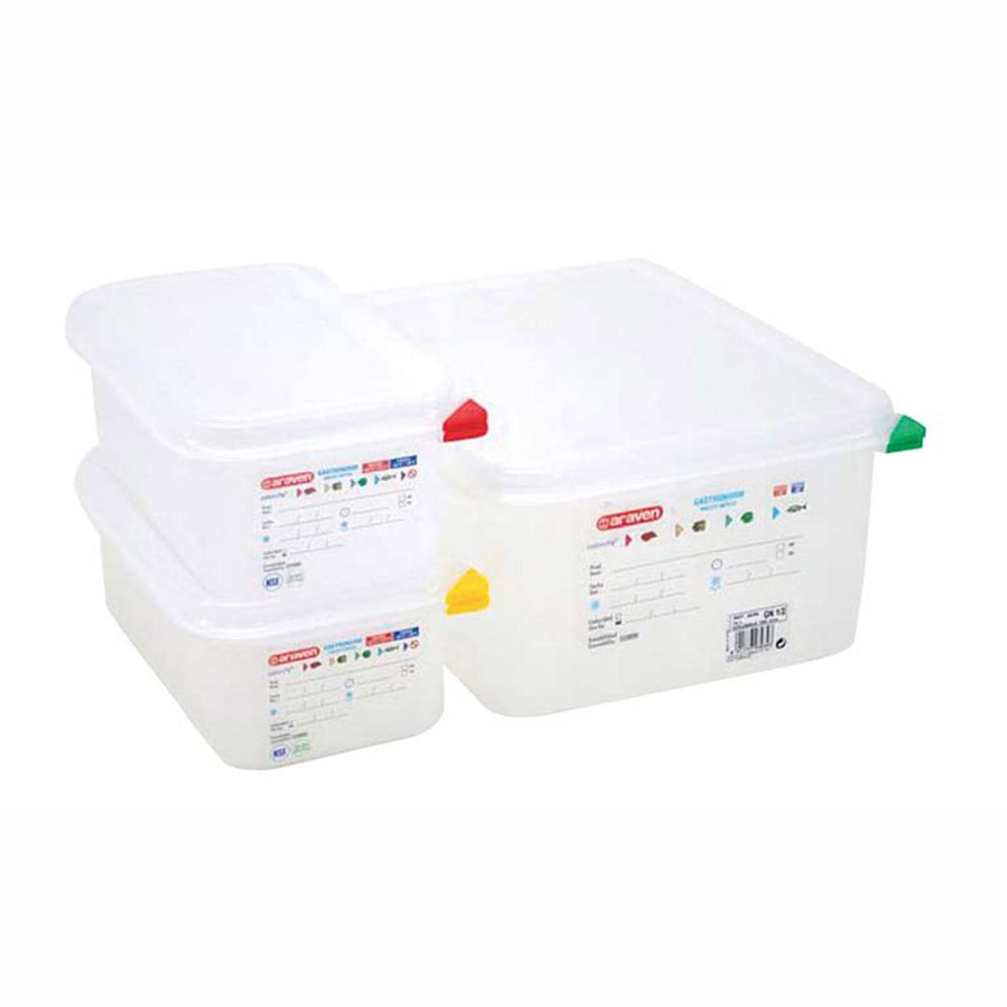 アラベン 密封カバー付食品保存コンテナー GN1/2 100㎜ 3033　直送