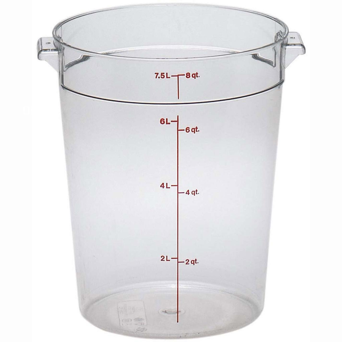 キャンブロ 丸型 フードコンテナー本体 RFSCW8 クリア　直送