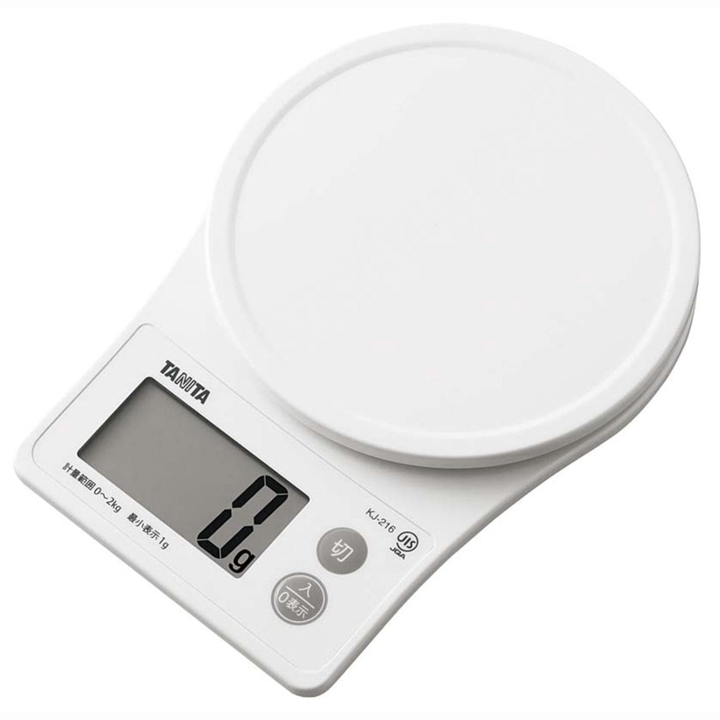 タニタ デジタルクッキングスケール 2㎏ KJ-216WH　直送