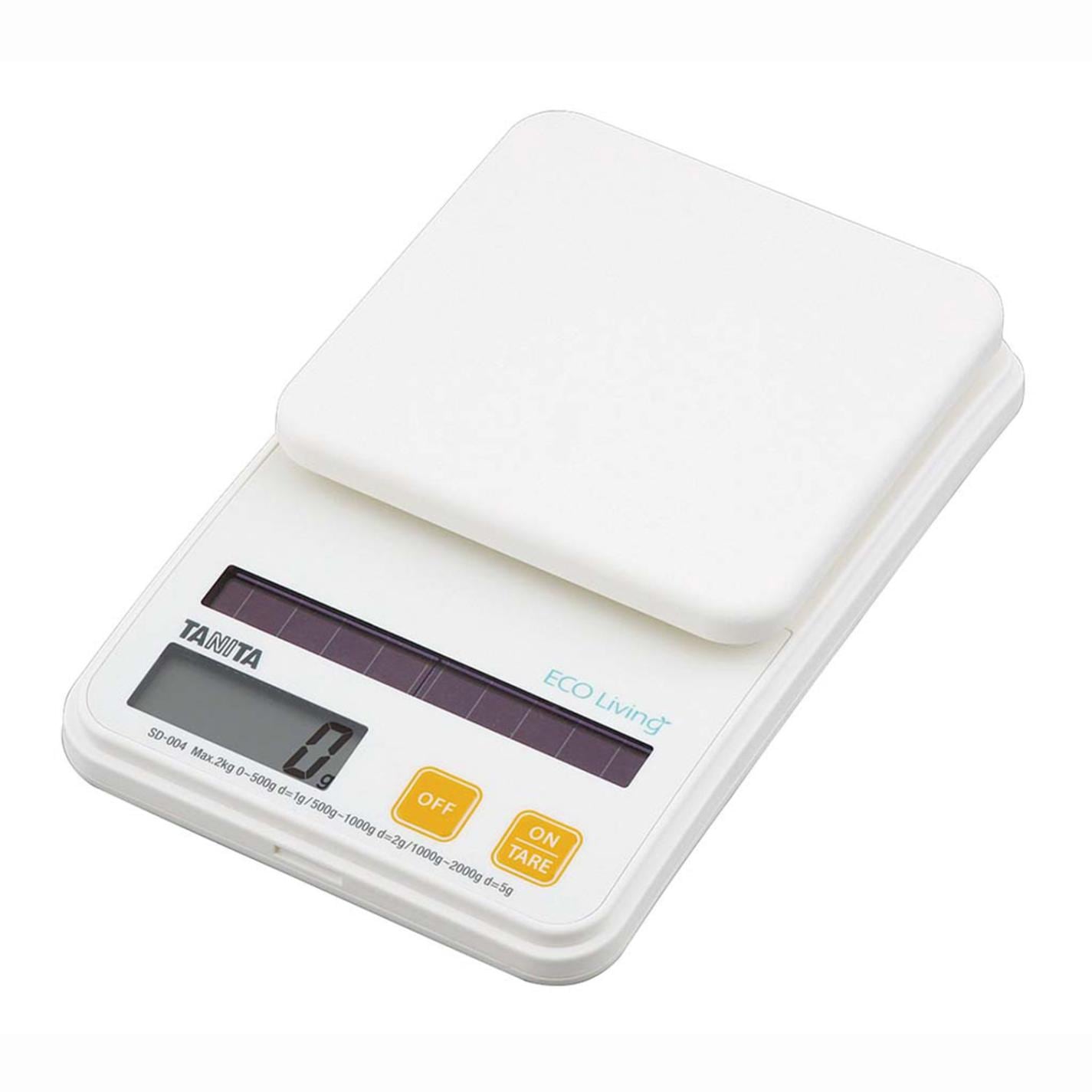 タニタ デジタルソーラークッキングスケール 2㎏ SD-004 オレンジ　直送
