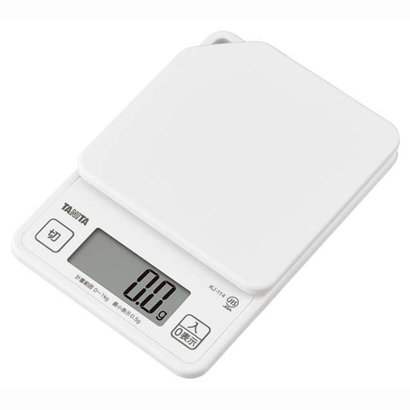 タニタ デジタルクッキングスケール 1㎏ KJ-114 WH ココナッツホワイト　直送