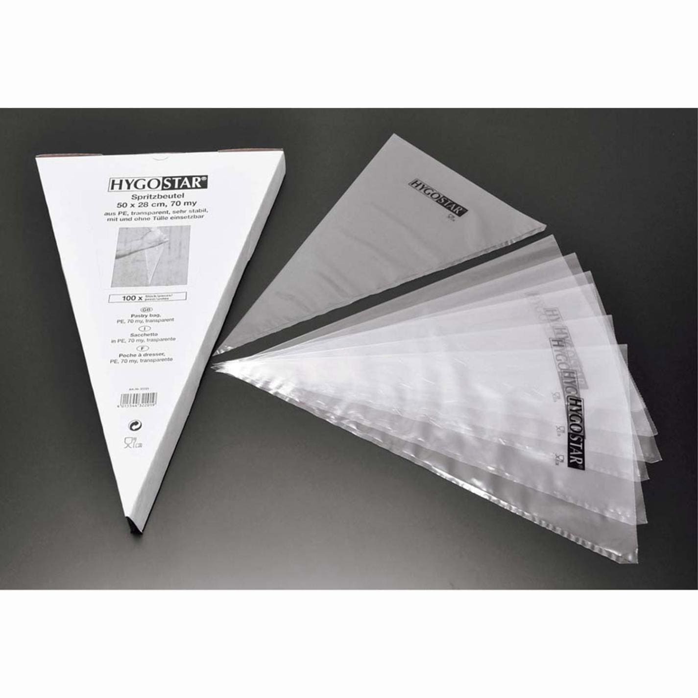 HYGO 使い捨て絞り袋(箱入り)32201(100枚入)　直送