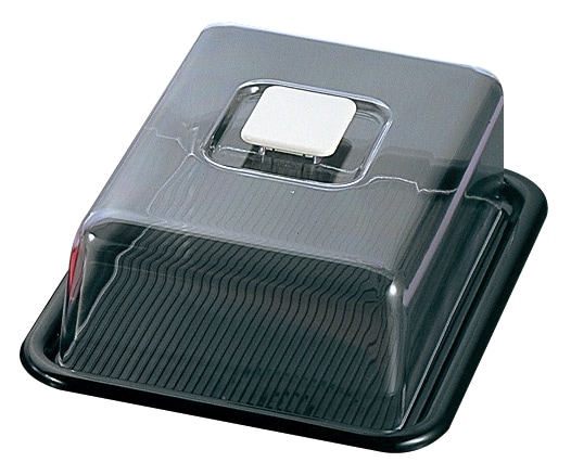 ラブリーハット 角ケーキフード 特大 黒 MT-557　直送