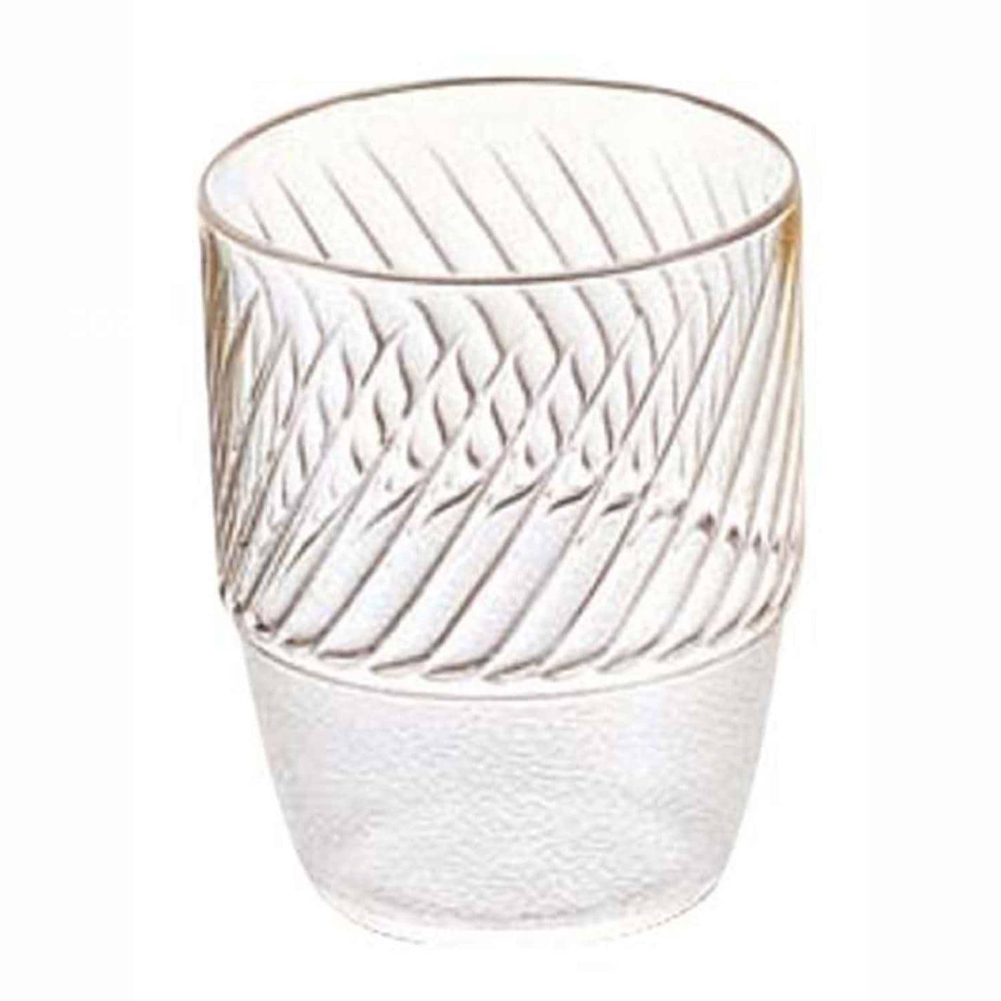 ポリカーボネイト 筋入コップ PC-22 クリア　直送