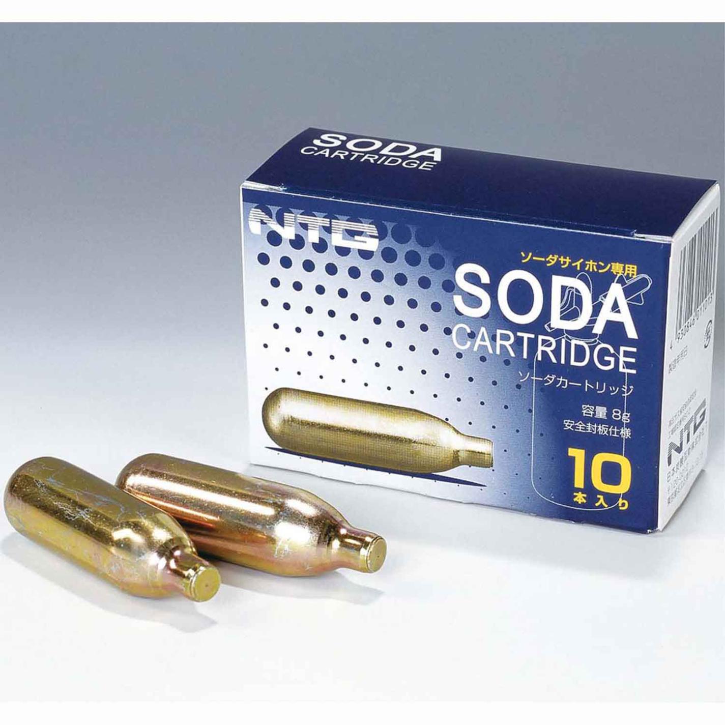 ソーダサイフォン用炭酸ガスカートリッジ 10本入　直送