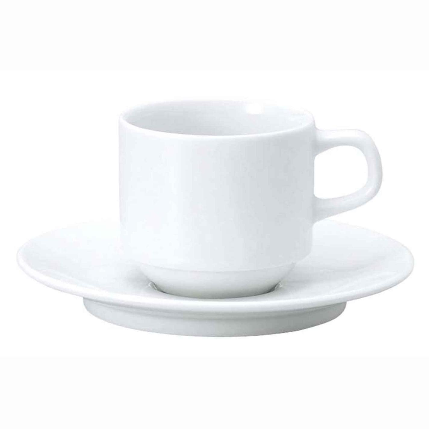 おぎそチャイナ スタックコーヒー 4627 ホワイト　直送