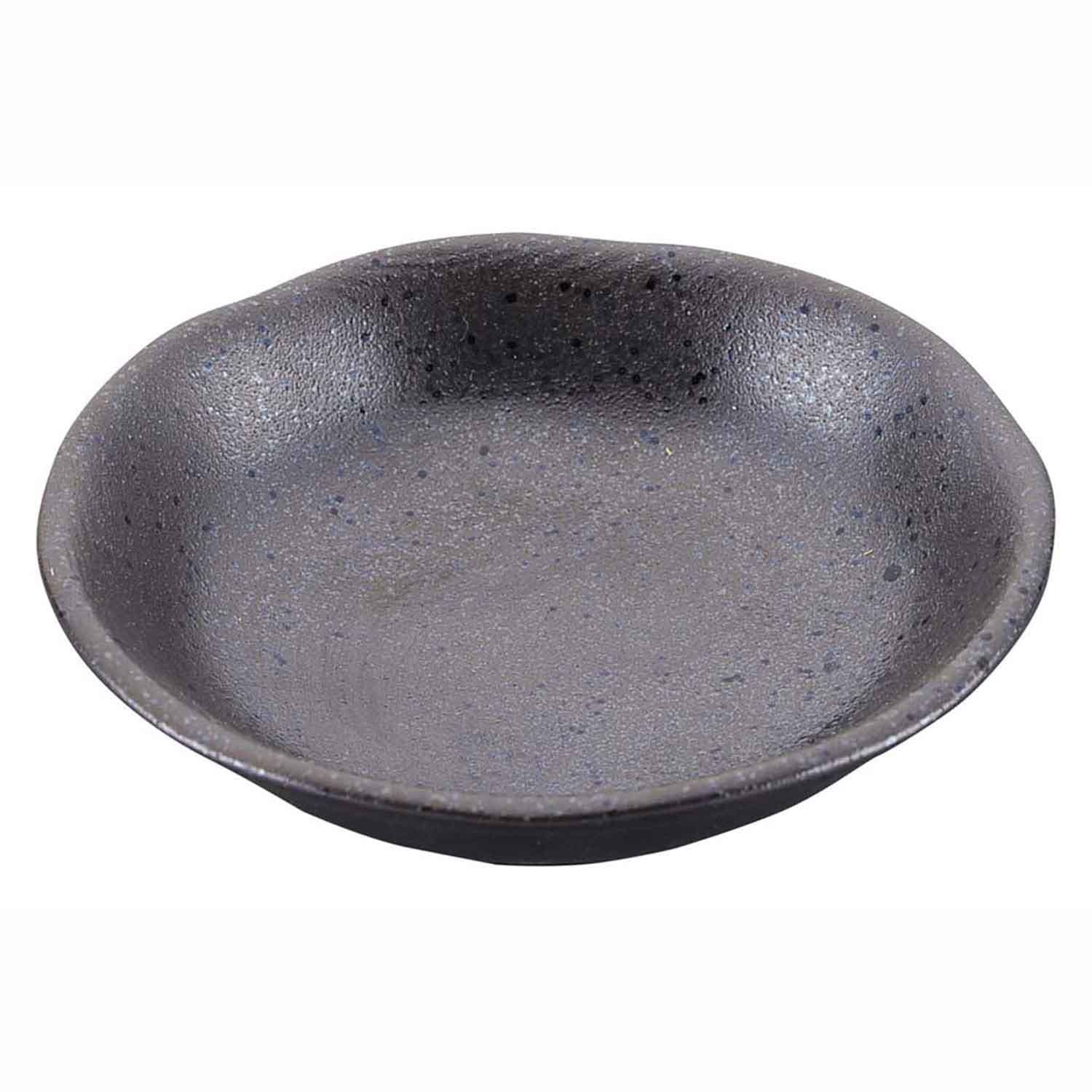 和食器コレクション 黒窯 深皿 3寸　直送