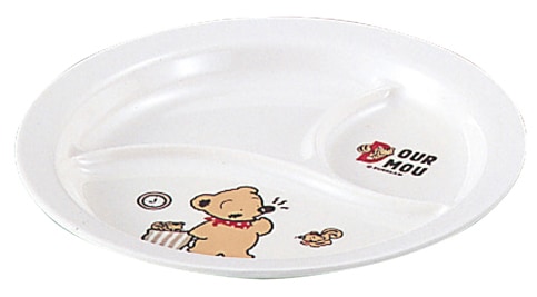 メラミン 子供食器 デュールムー ランチ皿 MC-36　直送