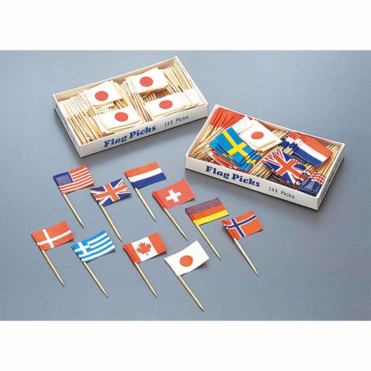 フラッグピック 万国旗(144本入)　直送
