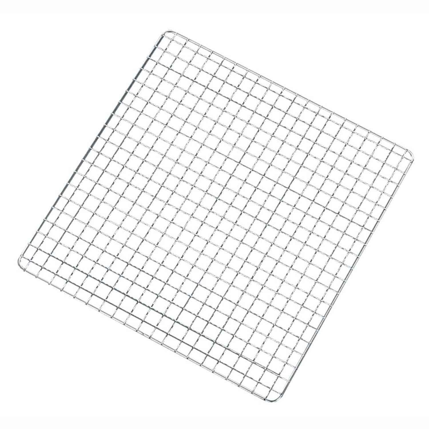 EBM 18-8 角型 クリンプ目 焼アミ 24cm　直送