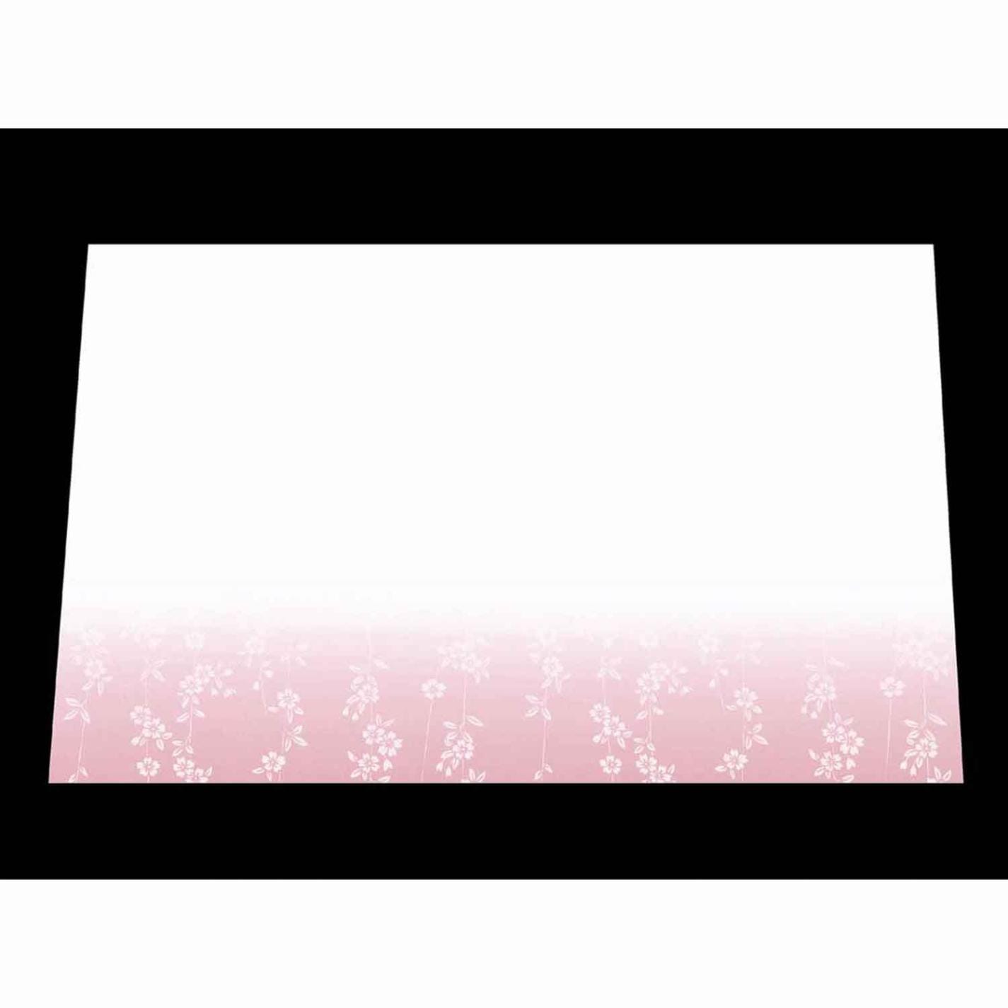 尺三 懐石マット 華かすみ(100枚入)SAK-05 しだれ桜　直送