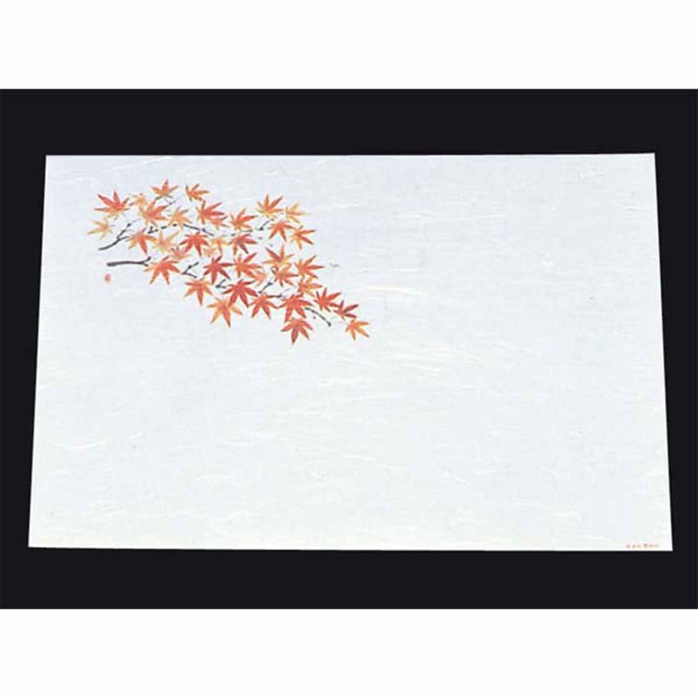 尺三 懐石まっと 抗菌遠赤和紙(100枚入)WS-13 もみじ(9月~11月)　直送