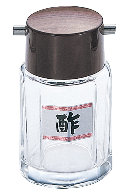 #21 木目 酢瓶 ガラス製　直送