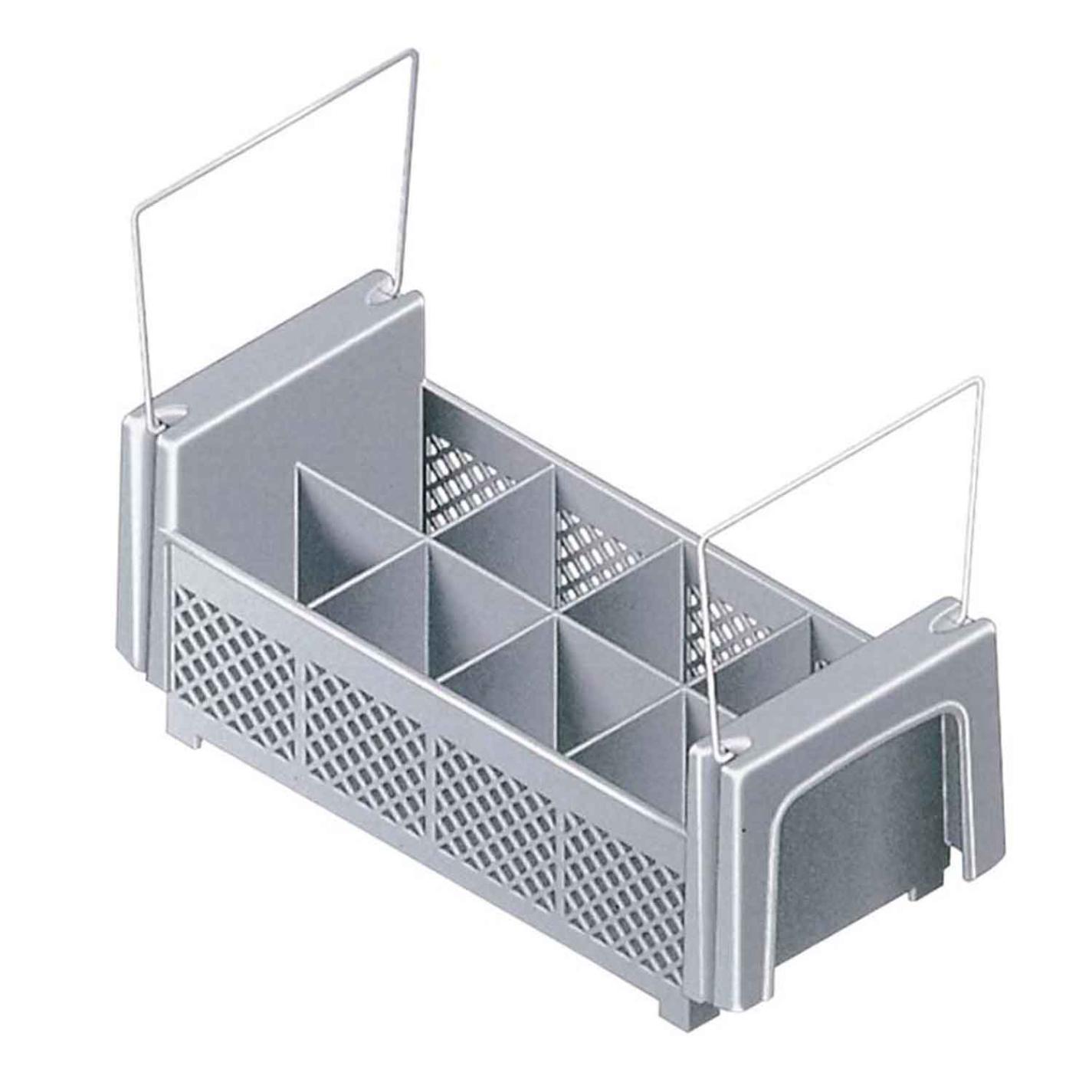 キャンブロ フラットウェアバスケット 8コンパーチメント 8FB434 ソフトグレー　直送