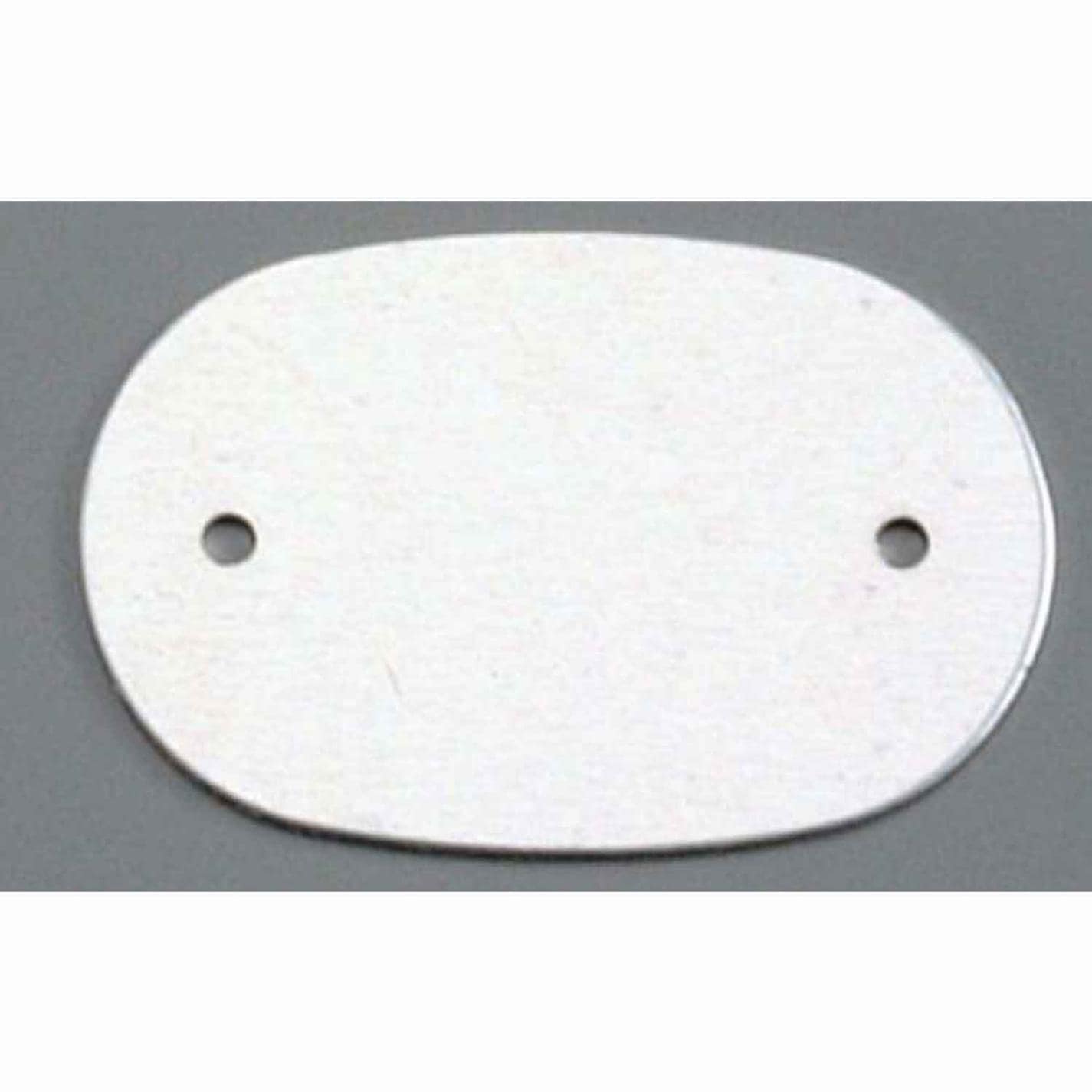 アルマイト ネームプレート小判型(10枚入)378-B シルバー　直送