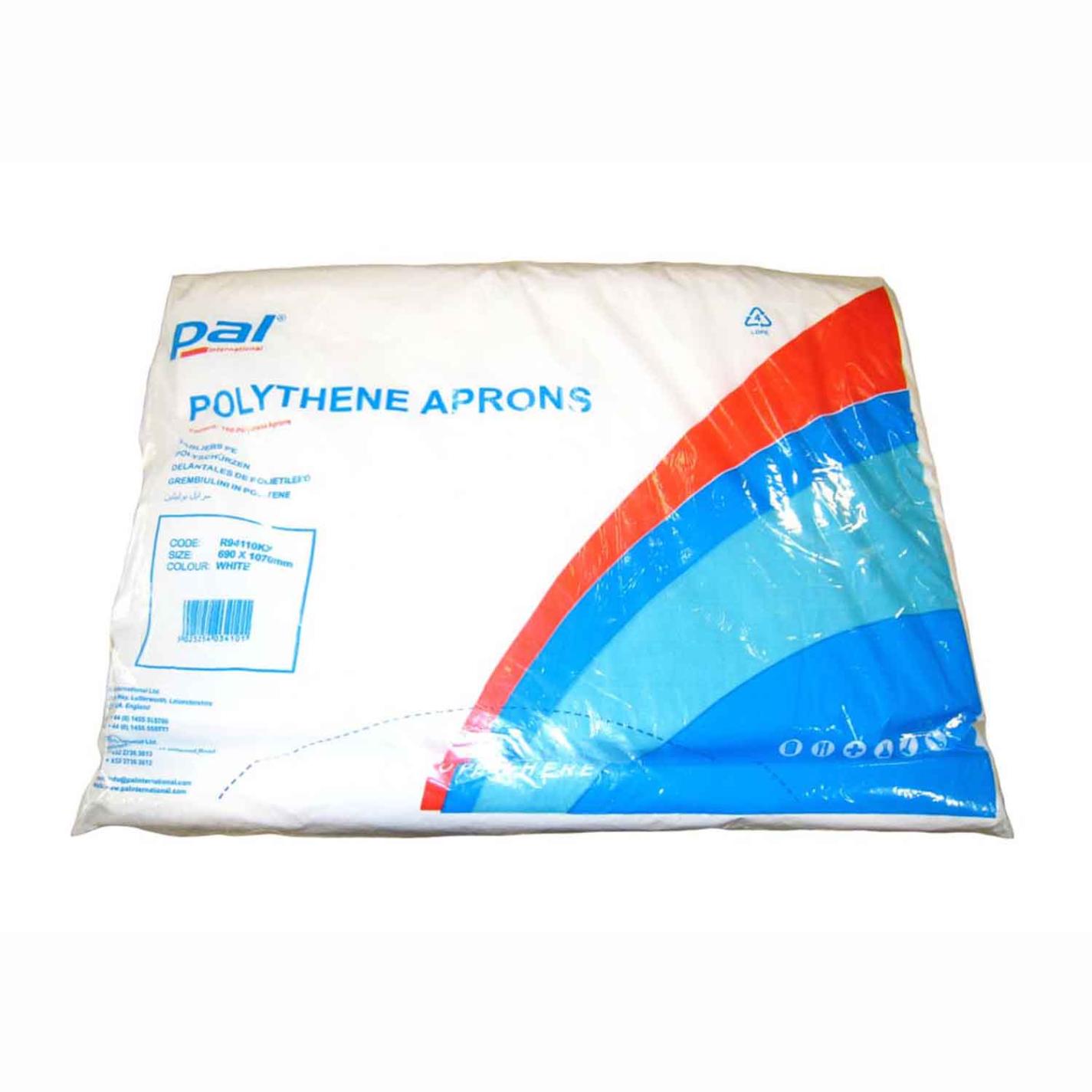 使い捨て エプロン 胸当付(100枚入)R94110 PE製　直送