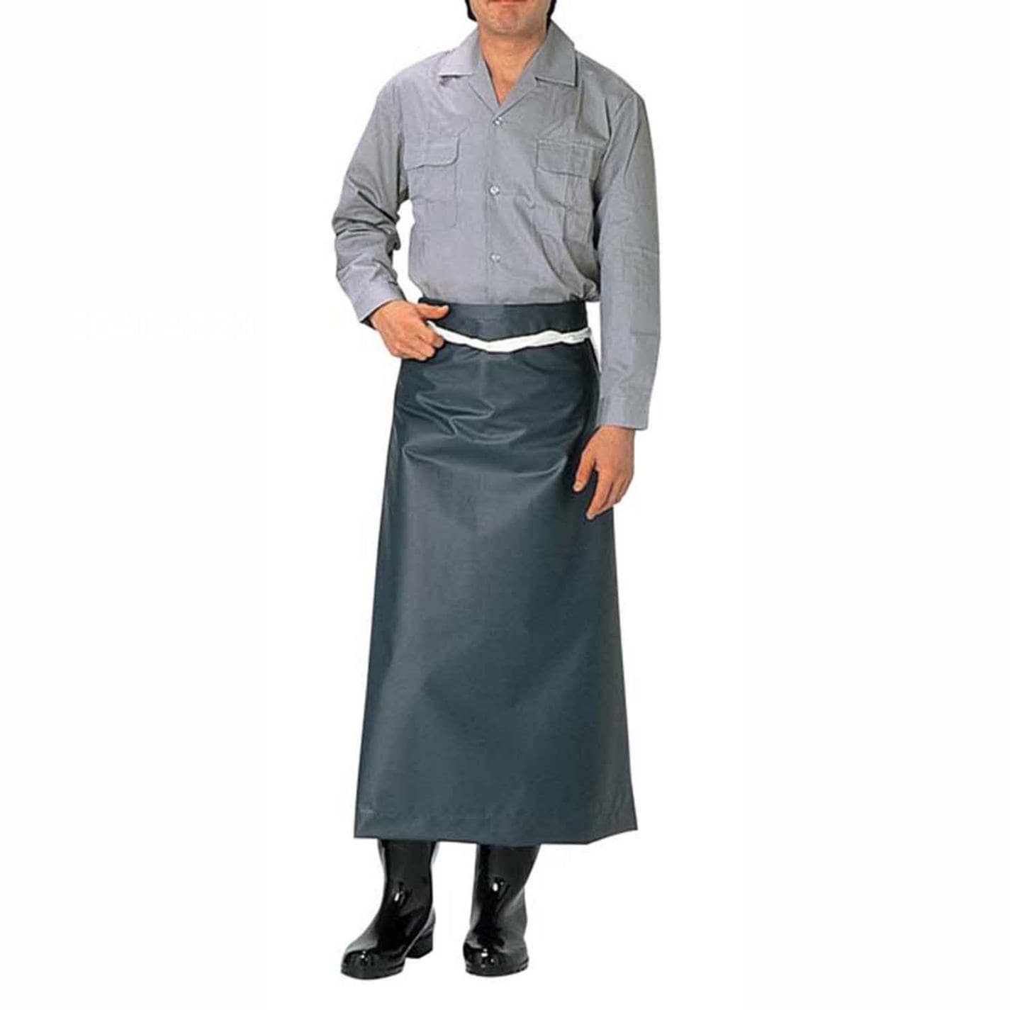 シャバルバ 前掛 腰下 674 LL 紺　直送