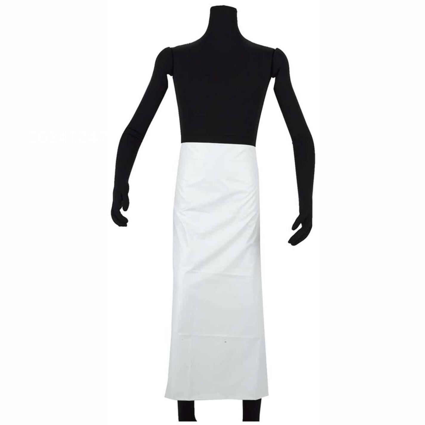 NBR 耐油ゴムエプロン腰下 AF-7100 M ホワイト　直送