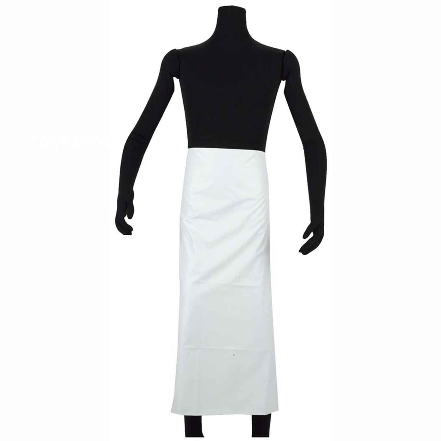 NBR 耐油ゴムエプロン腰下 AF-7100 L ホワイト　直送