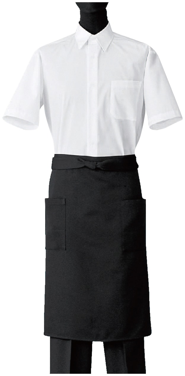 エプロン CT2522-9 ブラック フリー　直送