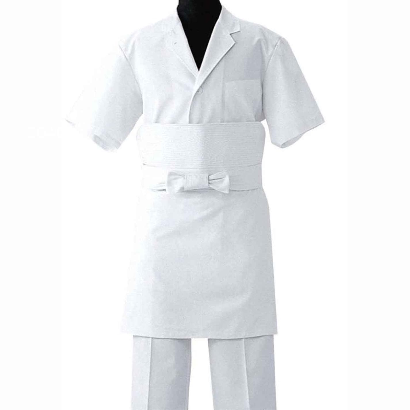 サシコ前掛 TT8601-0 ホワイト　直送