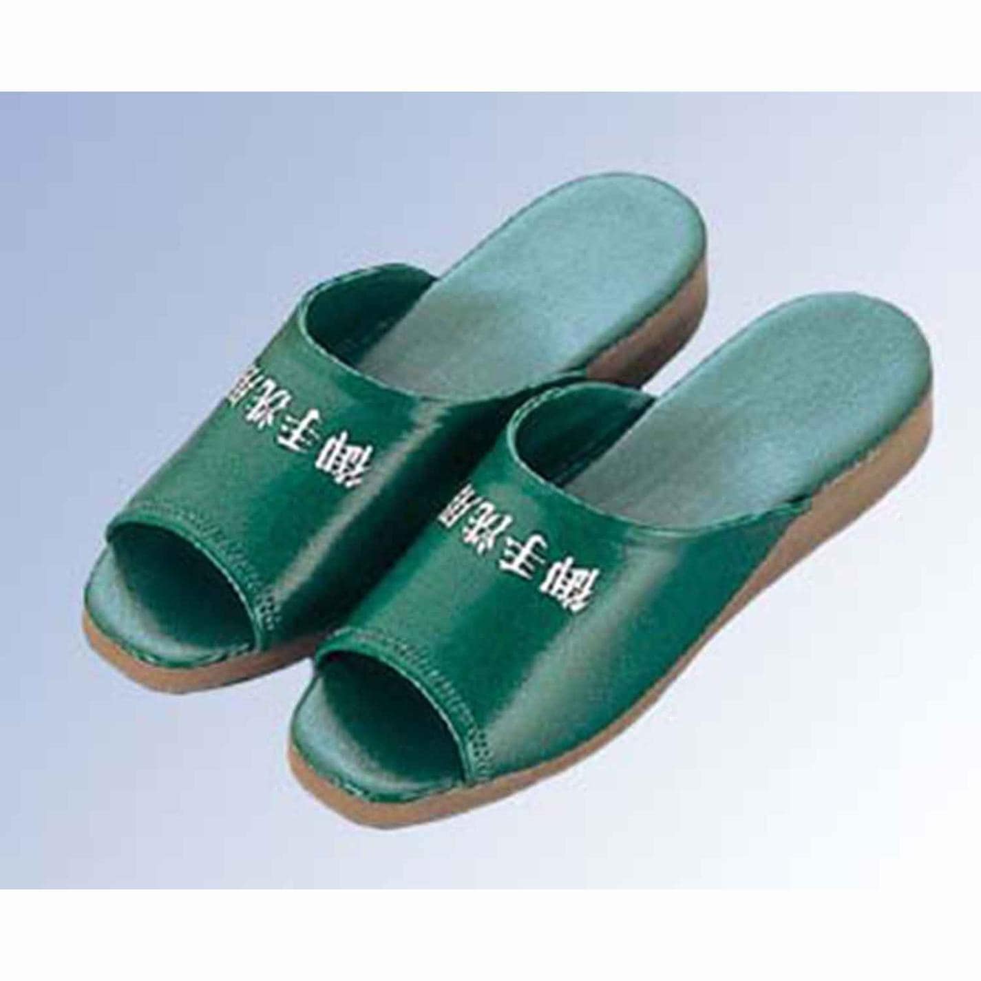 御手洗用 スリッパ SS-106TL(茶厚底)グリーン(010)　直送