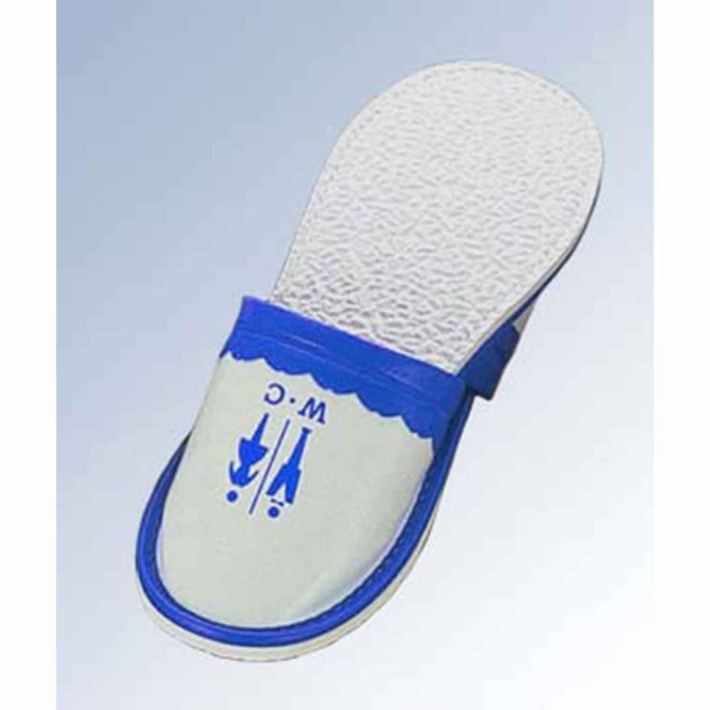 スリッパ 前閉じ S-1290T M 26cm ブルー(08)　直送