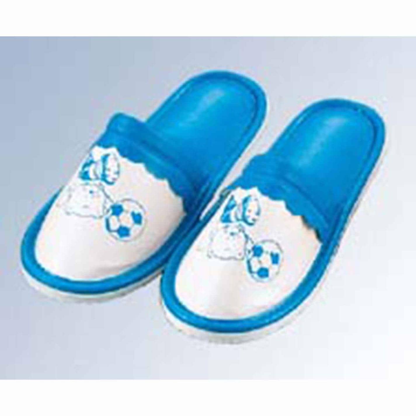 スリッパ 前閉じ S-1290 子供用22cm ブルー(08)　直送